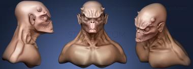 3D model Alien Head 1 (STL)